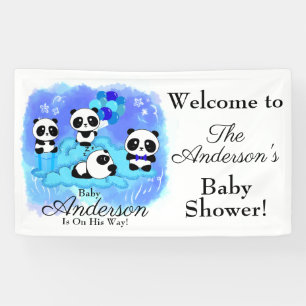 Baby Boy Pandas Baby shower Spandoek