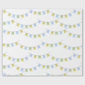 Baby Boy Party Decorations Baby shower Cadeaupapier (Vlak)