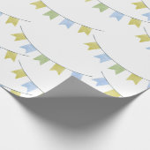 Baby Boy Party Decorations Baby shower Cadeaupapier (Hoek)