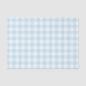 Baby Boy Pastel Blue Gingham Pset Tissuepapier (Voorkant)