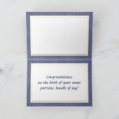 Baby Boy Patriotic Gefeliciteerd Kaart (Binnen)