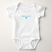 Baby boy patriottisch gemaakt in de VS bodysuit (Voorkant)