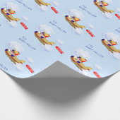 Baby Boy Personalized Gift Cadeaupapier (Hoek)