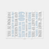 Baby Boy Prayer Fleece Deken (Voorkant (Horizontaal))