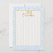  Baby Boy Prince Baby shower Uitnodiging (Achterkant)