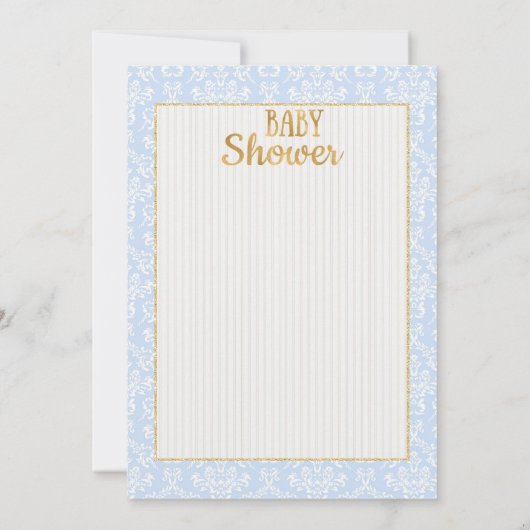  Baby Boy Prince Baby shower Uitnodiging (Achterkant)