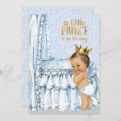  Baby Boy Prince Baby shower Uitnodiging (Voorkant / Achterkant)