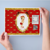 Baby Boy Prince Red Gold Chip Bag Wrapper Flyer (Hand)
