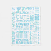 Baby Boy Princely Fleece Blanket (Voorkant)