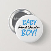 Baby Boy Proud Grandma Ronde Button 5,7 Cm (Voorkant /achterkant)