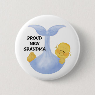 Baby Boy Proud Grandma Ronde Button 5,7 Cm