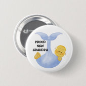 Baby Boy Proud Grandpa Ronde Button 5,7 Cm (Voorkant /achterkant)