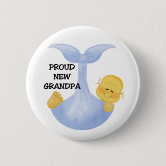 Baby Boy Proud Grandpa Ronde Button 5,7 Cm