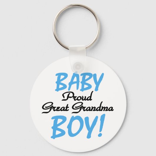 Baby Boy Proud Great Grandma Sleutelhanger (Voorkant)