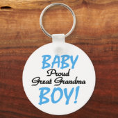 Baby Boy Proud Great Grandma Sleutelhanger (Voorkant)