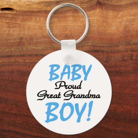 Baby Boy Proud Great Grandma Sleutelhanger (Voorkant)