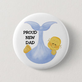 Baby Boy Proud Pap Ronde Button 5,7 Cm