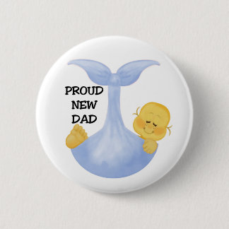 Baby Boy Proud Pap Ronde Button 5,7 Cm