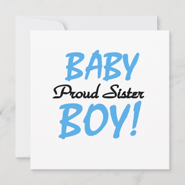 Baby Boy Proud Sister Gifts (Voorkant)