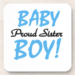 Baby Boy Proud Sister Gifts Bier Onderzetter