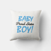 Baby Boy Proud Sister Gifts Kussen (Achterkant)