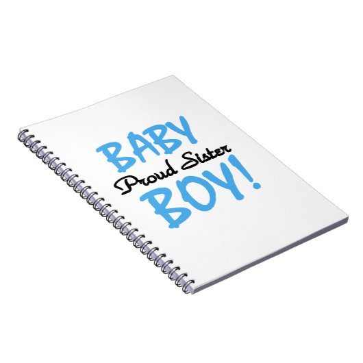 Baby Boy Proud Sister Gifts Notitieboek (Rechterzijde)
