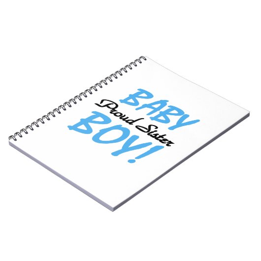 Baby Boy Proud Sister Gifts Notitieboek (Linkerzijde)