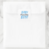 Baby Boy Proud Sister Gifts Vierkante Sticker (Tas)