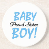 Baby Boy Proud Sister Gifts Zandsteen Onderzetter (Voorkant)