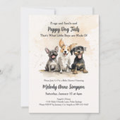 Baby Boy Puppy Dog Tails Baby shower Kaart (Voorkant)