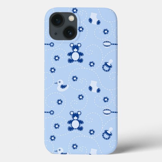 Baby-boy Quilt Pattern Case-Mate iPhone Case (Achterkant)