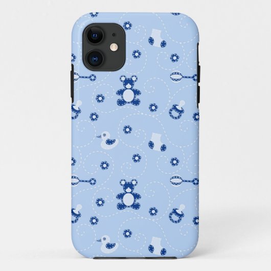 Baby-boy Quilt Pattern Case-Mate iPhone Case (Achterkant)