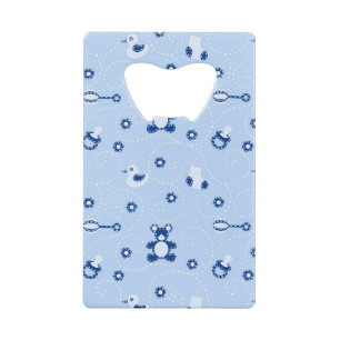 Baby-boy Quilt Pattern Creditkaart Flessenopener