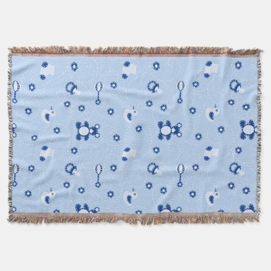 Baby-boy Quilt Pattern Deken (Voorkant)