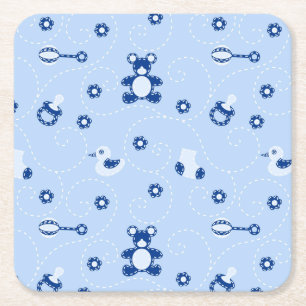 Baby-boy Quilt Pattern Kartonnen Onderzetters