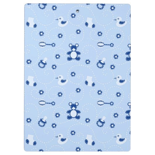 Baby-boy Quilt Pattern Klembord (Achterkant)