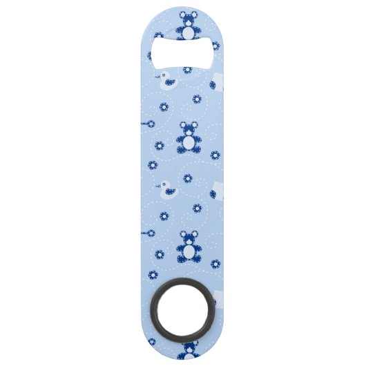 Baby-boy Quilt Pattern Speed Flessenopener (Voorkant)