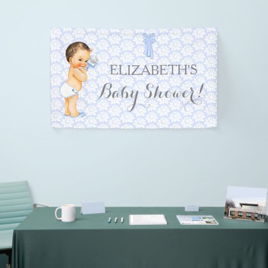 Baby Boy Rattle Blue Spandoek (Beurs)