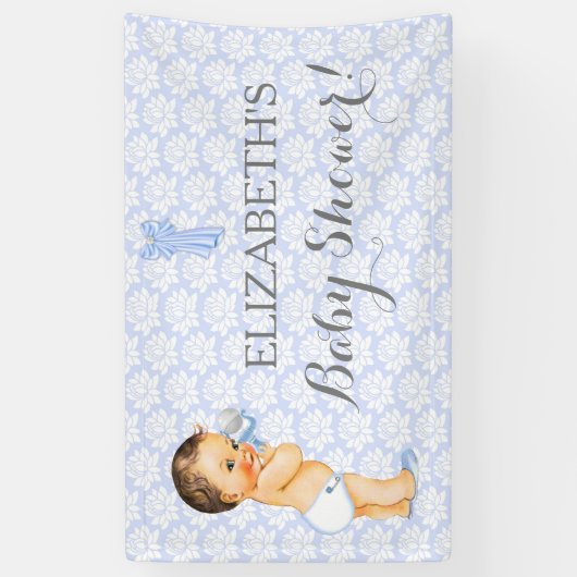  Baby Boy Rattle Blue Spandoek (Verticaal)