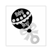Baby Boy Rattle Rubberstempel (Afrduk)