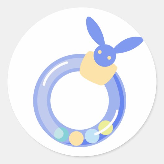 Baby Boy Rattle Stickers (Voorkant)