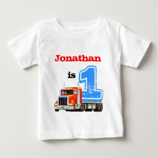 Baby Boy Red Flat Bed Truck 1e verjaardag