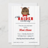 Baby Boy Red Horse Baby shower Invitation Kaart (Voorkant)