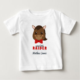 Baby Boy Red Horse Raider T-Shirt