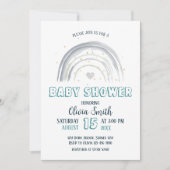 Baby Boy Regenboog Baby shower Kaart (Voorkant)