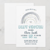 Baby Boy Regenboog Baby shower Kaart (Voorkant / Achterkant)