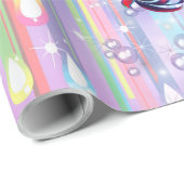 Baby Boy regenboogballetjes & Unicorns Baby shower Cadeaupapier (Rol Hoek)