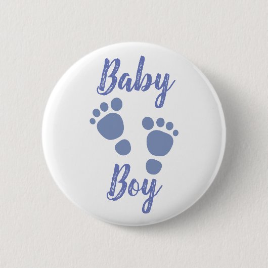 Baby Boy Ronde Button 5,7 Cm (Voorkant)