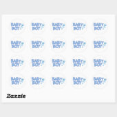Baby Boy Ronde Sticker (Vel)