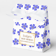 Baby Boy Roze Bloemen Favor Box
